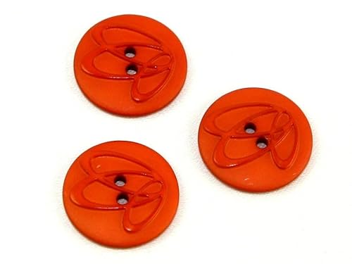 Dill-Knöpfe, geprägt, Orange, 12 Stück von dill and mint