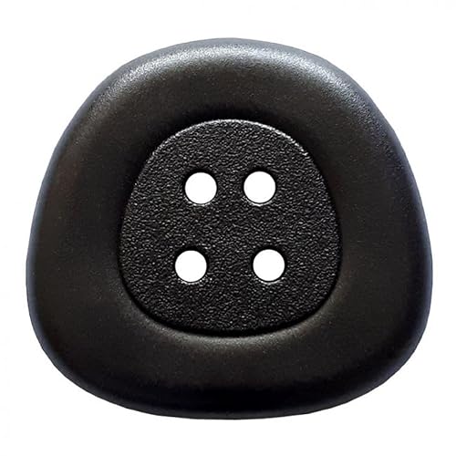 Dill Kunststoffknöpfe, Schwarz, Vorteilspackung, 12 Stück von dill and mint