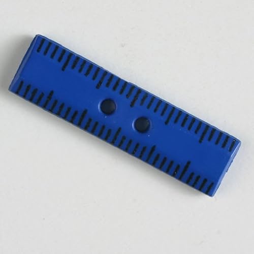 Dill-Lineal-Knöpfe, Blau, Vorteilspackung, 30 Stück von dill and mint
