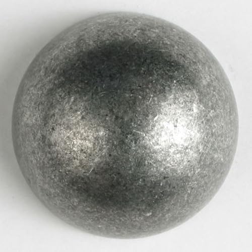 Dill-Metallknöpfe, Antik-Silber, Vorteilspackung, 12 Stück von dill and mint