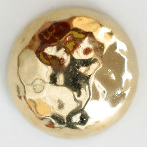Dill-Metallknöpfe, gewölbt, goldfarben, 12 Stück von dill and mint