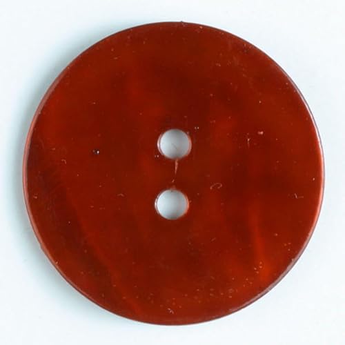 Dill Natürliche Perlenknöpfe, Orange, Vorteilspackung, 24 Stück von dill and mint