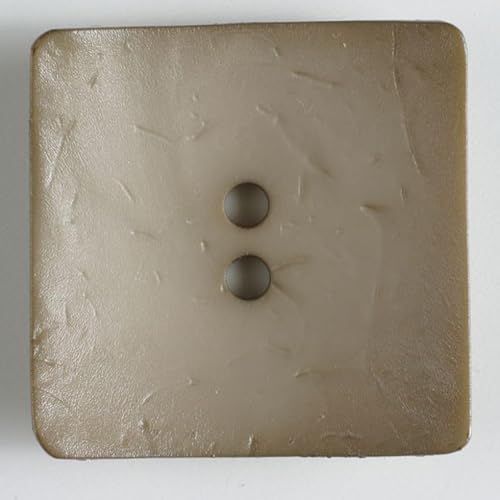 Dill Quadratische Kunststoffknöpfe, Beige, Vorteilspackung, 12 Stück Dill Quadratische Kunststoffknöpfe, Beige, Vorteilspackung, 12 Stück von dill and mint