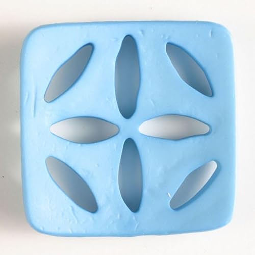 Dill Quadratische Kunststoffknöpfe, Blau, Vorteilspackung, 12 Stück Dill Quadratische Kunststoffknöpfe, Blau, Vorteilspackung, 12 Stück von dill and mint
