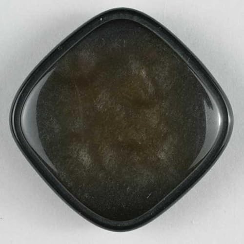 Dill Quadratische Kunststoffknöpfe, Braun, Vorteilspackung, 20 Stück von dill and mint