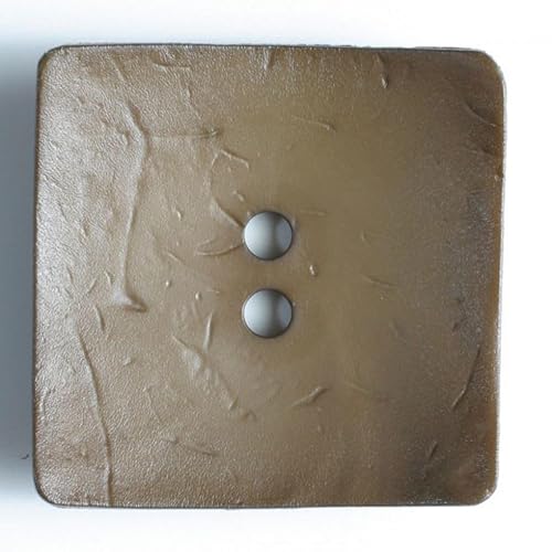 Dill Quadratische Kunststoffknöpfe, Erdbraun, Vorteilspackung, 12 Stück Dill Quadratische Kunststoffknöpfe, Erdbraun, Vorteilspackung, 12 Stück von dill and mint
