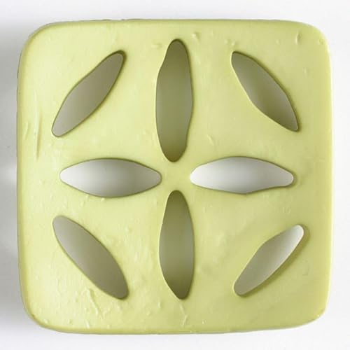 Dill Quadratische Kunststoffknöpfe, Hellgrün, Vorteilspackung, 12 Stück Dill Quadratische Kunststoffknöpfe, Hellgrün, Vorteilspackung, 12 Stück von dill and mint