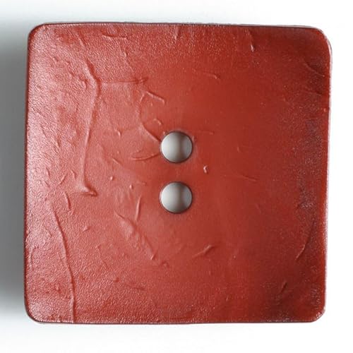 Dill Quadratische Kunststoffknöpfe, Rostfarben, Vorteilspackung, 12 Stück Dill Quadratische Kunststoffknöpfe, Rostfarben, Vorteilspackung, 12 Stück von dill and mint