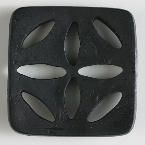 Dill Quadratische Kunststoffknöpfe, Schwarz, 12 Stück Dill Quadratische Kunststoffknöpfe, Schwarz, 12 Stück von dill and mint