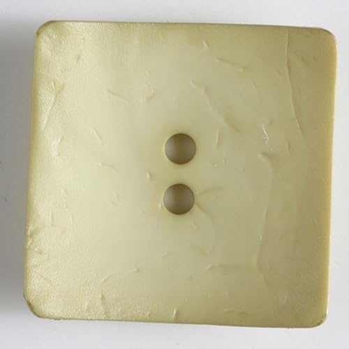 Dill Quadratische Kunststoffknöpfe, Strohhalm, Vorteilspackung, 12 Stück von dill and mint