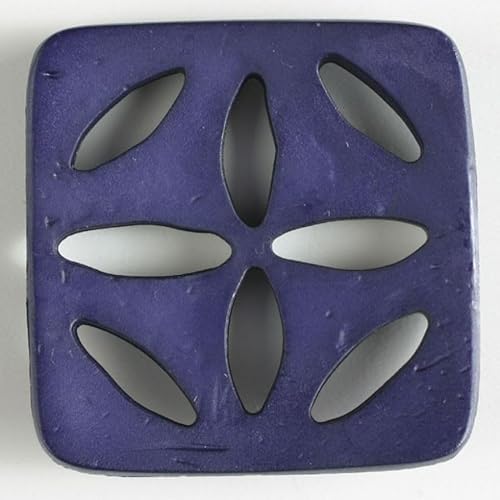 Dill Quadratische Kunststoffknöpfe, Violett, 12 Stück Dill Quadratische Kunststoffknöpfe, Violett, 12 Stück von dill and mint