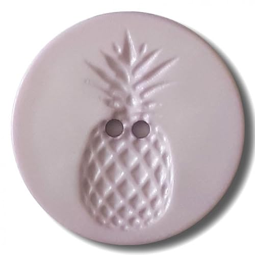 Dill Runde Ananas-Knöpfe, Mauve, Vorteilspackung, 12 Stück von dill and mint