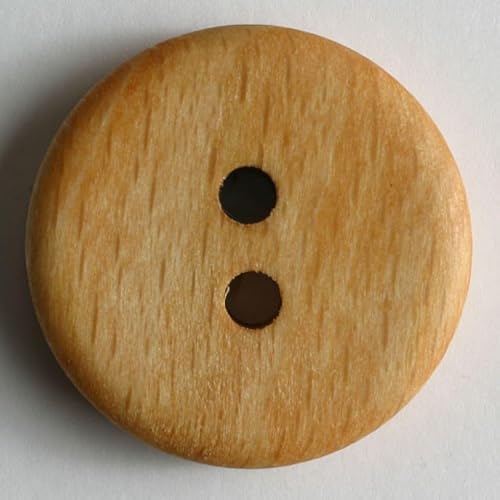Dill Runde Holzknöpfe, Beige, 30 Stück von dill and mint