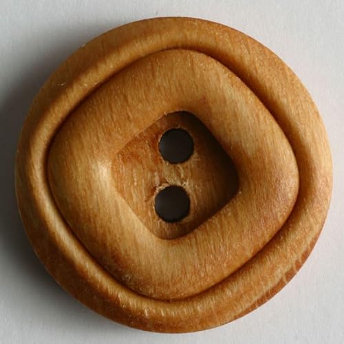 Dill Runde Holzknöpfe, Beige, 30 Stück von dill and mint