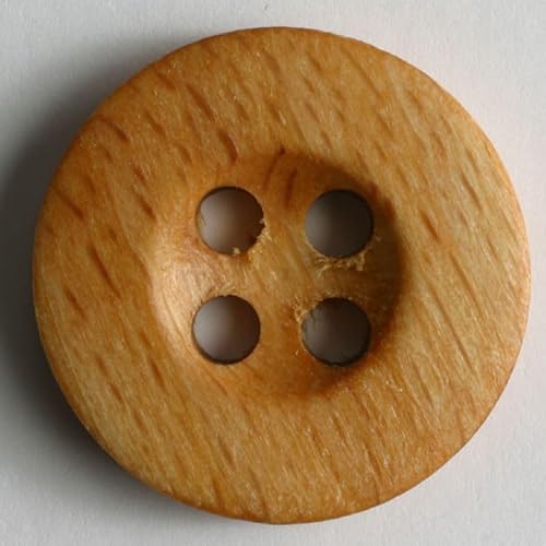 Dill Runde Holzknöpfe, Beige, 30 Stück von dill and mint