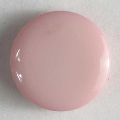 Dill Runde Kunststoffknöpfe, Babyrosa, Vorteilspackung, 40 Stück von dill and mint