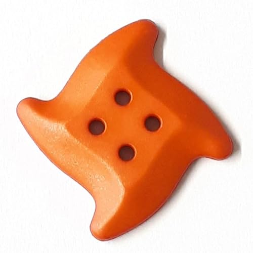 Dill Seestern, geometrische Knöpfe, Orange, Vorteilspackung, 12 Stück Dill Seestern, geometrische Knöpfe, Orange, Vorteilspackung, 12 Stück von dill and mint