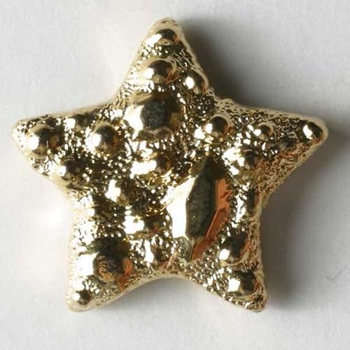 Dill Star Kunststoffknöpfe, goldfarben, 30 Stück Dill Star Kunststoffknöpfe, goldfarben, 30 Stück von dill and mint