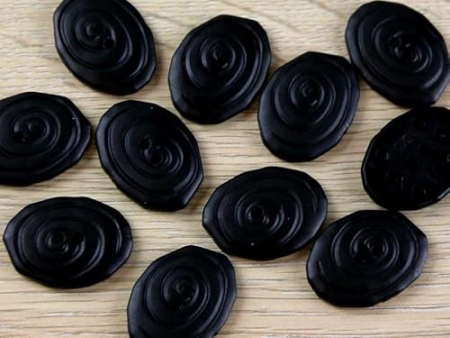 Dill Unregelmäßige Knöpfe, Schwarz, Vorteilspackung, 12 Stück von dill and mint