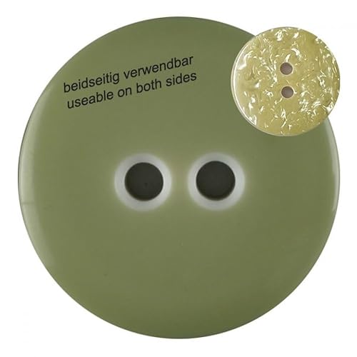 Dill Wendeknöpfe, rund, Salbeigrün, Vorteilspackung, 12 Stück von dill and mint