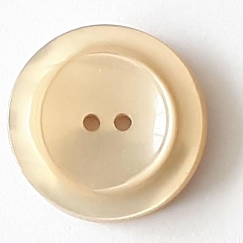 Dill runde Kunststoffknöpfe, Beige, Vorteilspackung, 12 Stück Dill runde Kunststoffknöpfe, Beige, Vorteilspackung, 12 Stück von dill and mint