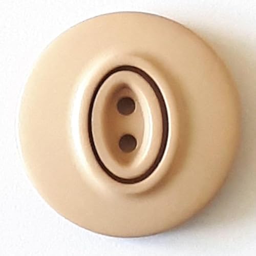 Dill runde Kunststoffknöpfe, Beige, Vorteilspackung, 12 Stück Dill runde Kunststoffknöpfe, Beige, Vorteilspackung, 12 Stück von dill and mint