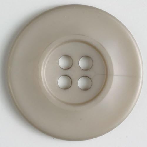 Dill runde Kunststoffknöpfe, Beige, Vorteilspackung, 12 Stück Dill runde Kunststoffknöpfe, Beige, Vorteilspackung, 12 Stück von dill and mint