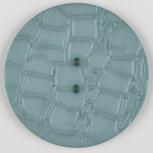 Dill runde Kunststoffknöpfe, Enteneiblau, Vorteilspackung, 12 Stück von dill and mint