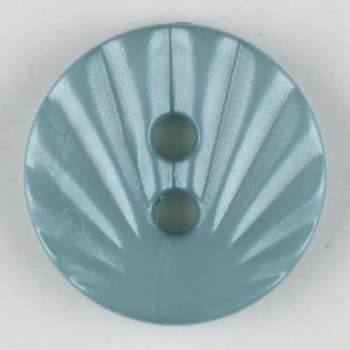 Dill runde Kunststoffknöpfe, Enteneiblau, Vorteilspackung, 12 Stück von dill and mint