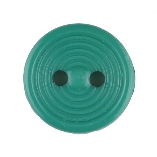 Dill runde Kunststoffknöpfe, Jadegrün, Vorteilspackung, 12 Stück von dill and mint