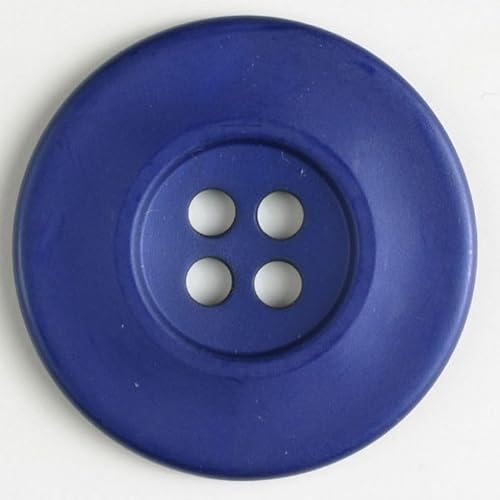 Dill runde Kunststoffknöpfe, Königsblau, Vorteilspackung, 12 Stück Dill runde Kunststoffknöpfe, Königsblau, Vorteilspackung, 12 Stück von dill and mint