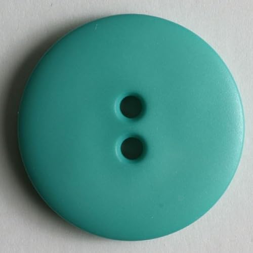 Dill runde Kunststoffknöpfe, Meeresgrün, Vorteilspackung, 30 Stück von dill and mint