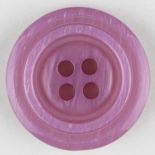 Dill runde Kunststoffknöpfe, Rosa, Vorteilspackung, 12 Stück Dill runde Kunststoffknöpfe, Rosa, Vorteilspackung, 12 Stück von dill and mint
