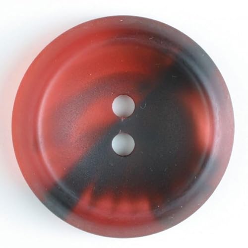 Dill runde Kunststoffknöpfe, Rot, Vorteilspackung, 12 Stück Dill runde Kunststoffknöpfe, Rot, Vorteilspackung, 12 Stück von dill and mint