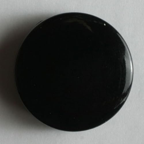 Dill runde Kunststoffknöpfe, Schwarz, 30 Stück von dill and mint
