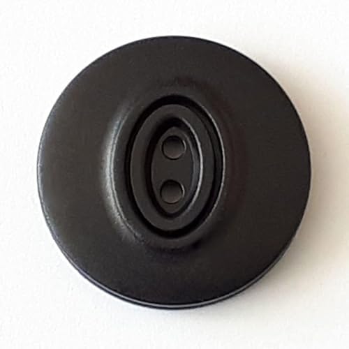 Dill runde Kunststoffknöpfe, Schwarz, Vorteilspackung, 12 Stück Dill runde Kunststoffknöpfe, Schwarz, Vorteilspackung, 12 Stück von dill and mint