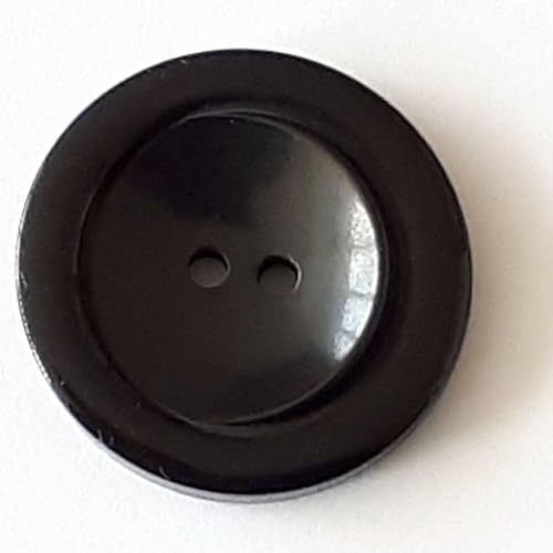 Dill runde Kunststoffknöpfe, Schwarz, Vorteilspackung, 12 Stück Dill runde Kunststoffknöpfe, Schwarz, Vorteilspackung, 12 Stück von dill and mint
