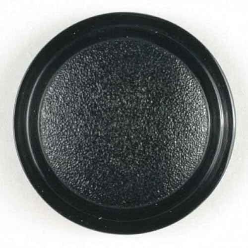 Dill runde Kunststoffknöpfe, Schwarz, Vorteilspackung, 20 Stück von dill and mint