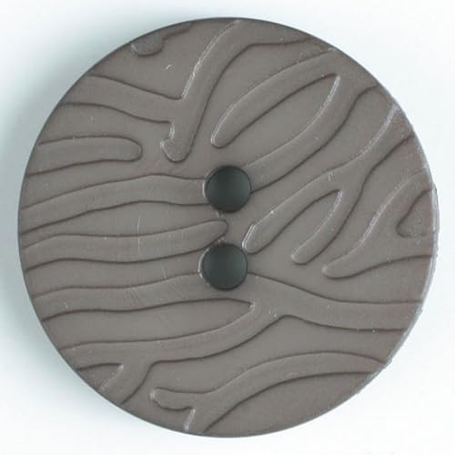 Dill runde Kunststoffknöpfe, Taupe, Vorteilspackung, 20 Stück von dill and mint
