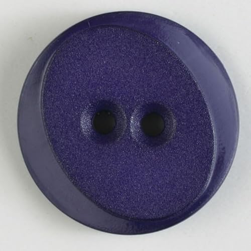 Dill runde Kunststoffknöpfe, Violett, Vorteilspackung, 12 Stück von dill and mint