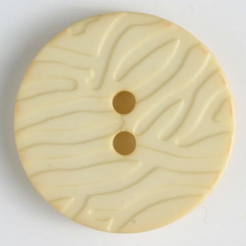 Dill runde Kunststoffknöpfe, Zitrone, Vorteilspackung, 12 Stück von dill and mint
