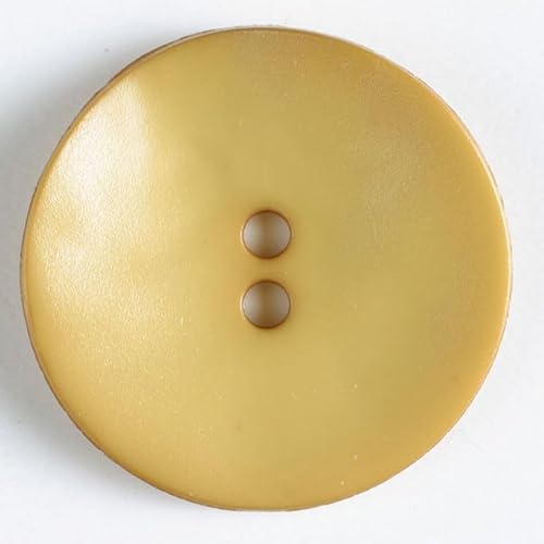 Dill runde Kunststoffknöpfe, goldfarben, Vorteilspackung, 12 Stück von dill and mint