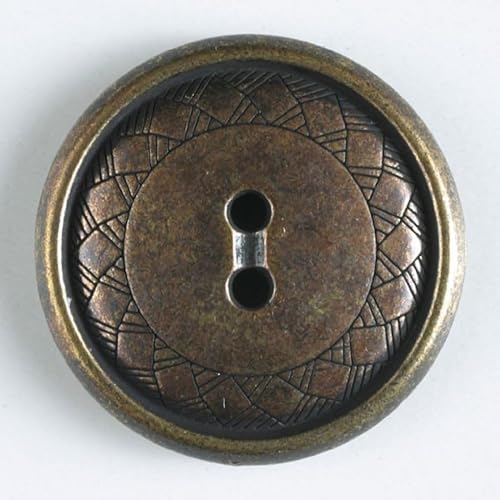 Dill runde Metallknöpfe, Antikgold, Vorteilspackung, 20 Stück von dill and mint