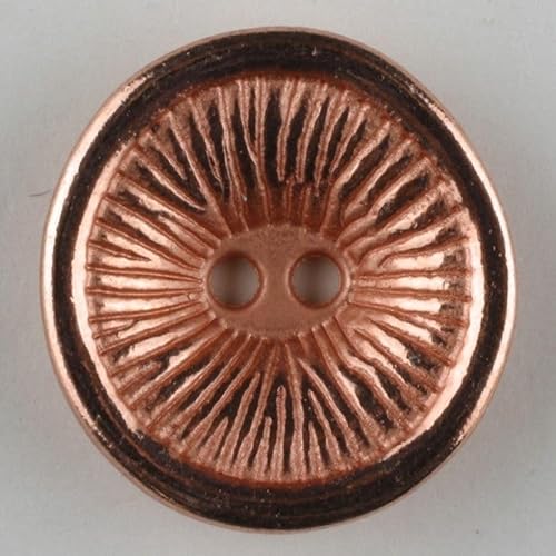 Dill runde Metallknöpfe, Kupfer, Vorteilspackung, 12 Stück von dill and mint