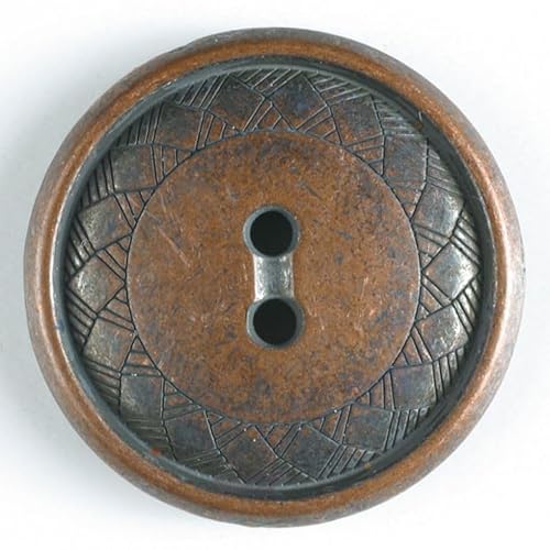 Dill runde Metallknöpfe, Kupfer, Vorteilspackung, 20 Stück von dill and mint