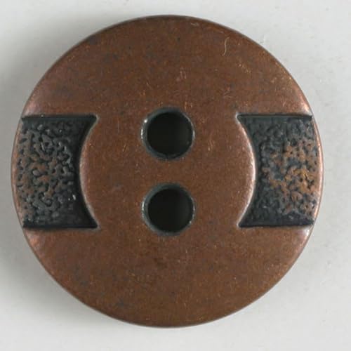 Dill runde Metallknöpfe, Kupfer, Vorteilspackung, 20 Stück von dill and mint