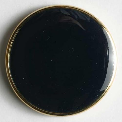 Dill runde Metallknöpfe, Marineblau und Gold, Vorteilspackung, 24 Stück von dill and mint