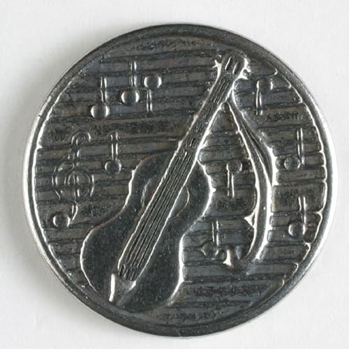 Dill runde Metallknöpfe, Silber, Vorteilspackung, 30 Stück von dill and mint