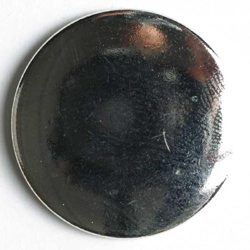 Dill runde Metallknöpfe, Silber, Vorteilspackung, 30 Stück von dill and mint