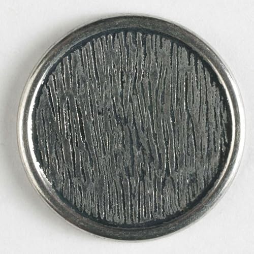 Dill runde Metallknöpfe, Silber, Vorteilspackung, 30 Stück von dill and mint